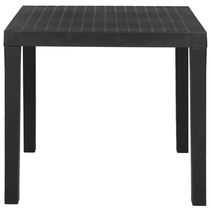 vidaXL Garden Table | Grey | Plastic | Medium | Durable | Garden Table 2