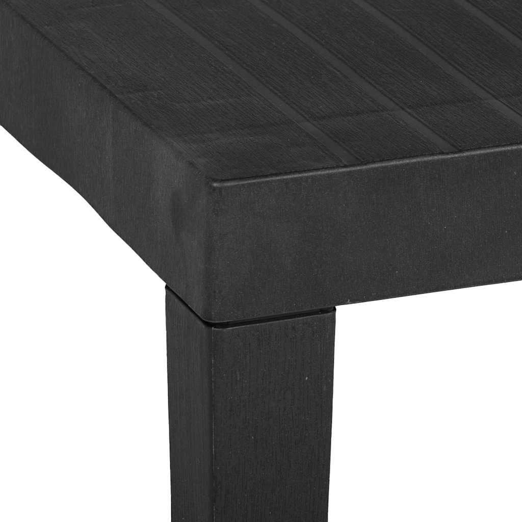 vidaXL Garden Table | Grey | Plastic | Medium | Durable | Garden Table 4