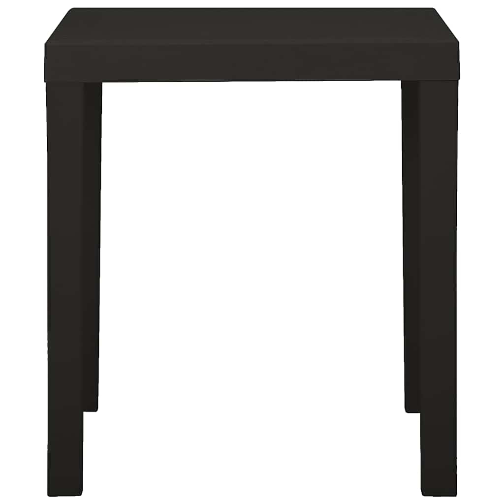 vidaXL Garden Table | Anthracite | Plastic | Medium | Lightweight | Garden Table 3