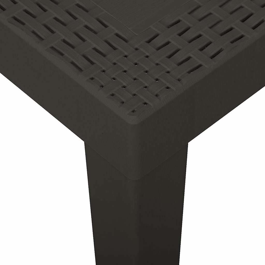 vidaXL Garden Table | Anthracite | Plastic | Medium | Lightweight | Garden Table 4