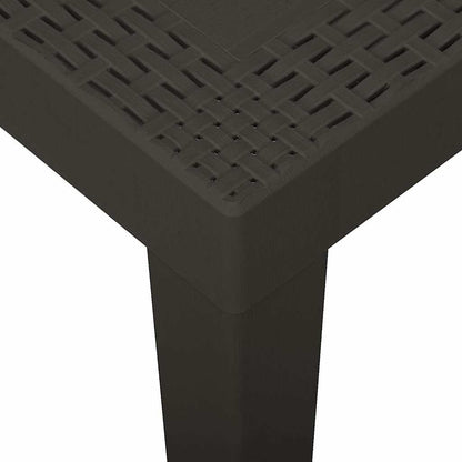 vidaXL Garden Table | Anthracite | Plastic | Medium | Lightweight | Garden Table 4