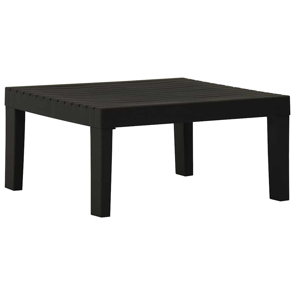 vidaXL Lounge Table | Grey | Plastic | 65 x 65 x 33 cm | Light Weight 1