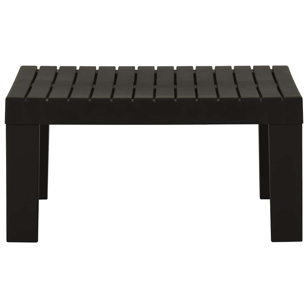vidaXL Lounge Table | Grey | Plastic | 65 x 65 x 33 cm | Light Weight 2