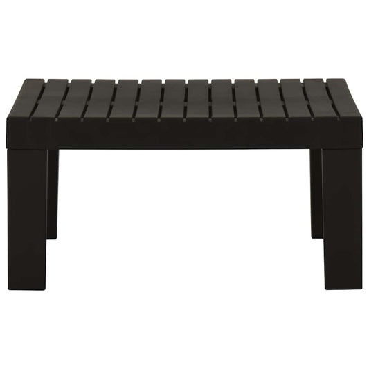 Garden Lounge Table Plastic Grey