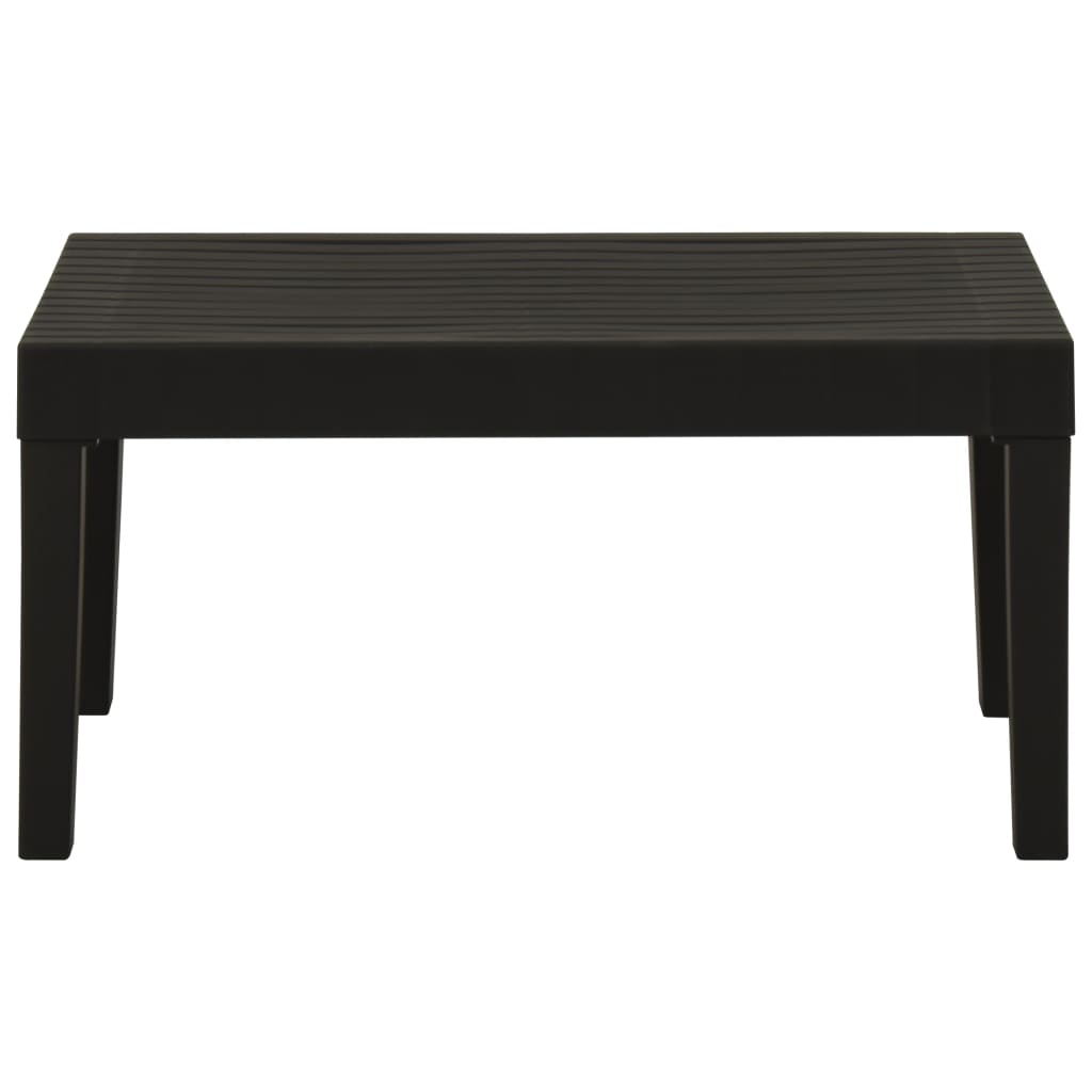vidaXL Lounge Table | Grey | Plastic | 65 x 65 x 33 cm | Light Weight 3