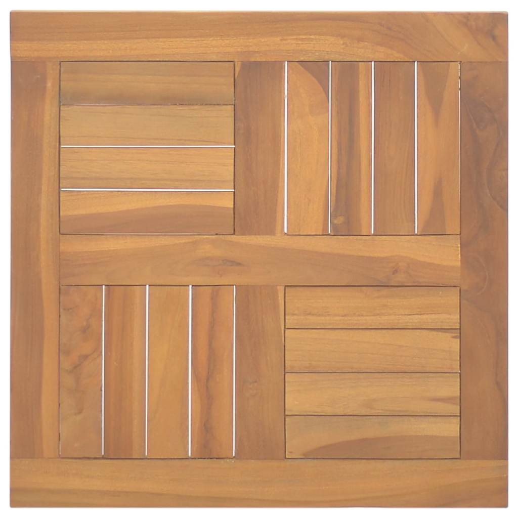 vidaXL Square Table Top 50x50x2.5 cm Solid Wood Teak 2