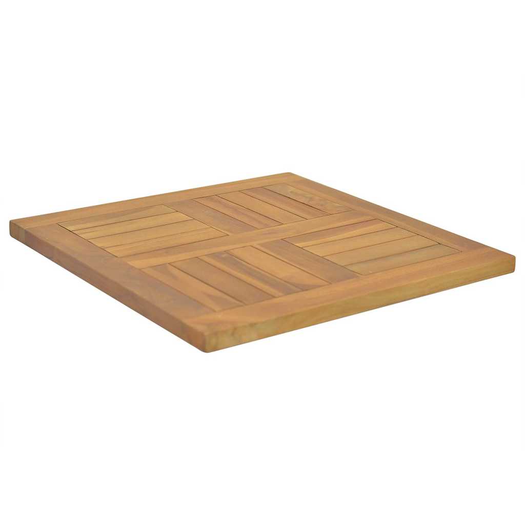 vidaXL Square Table Top 50x50x2.5 cm Solid Wood Teak 3