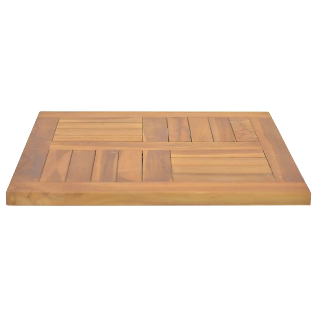 vidaXL Square Table Top 50x50x2.5 cm Solid Wood Teak 4