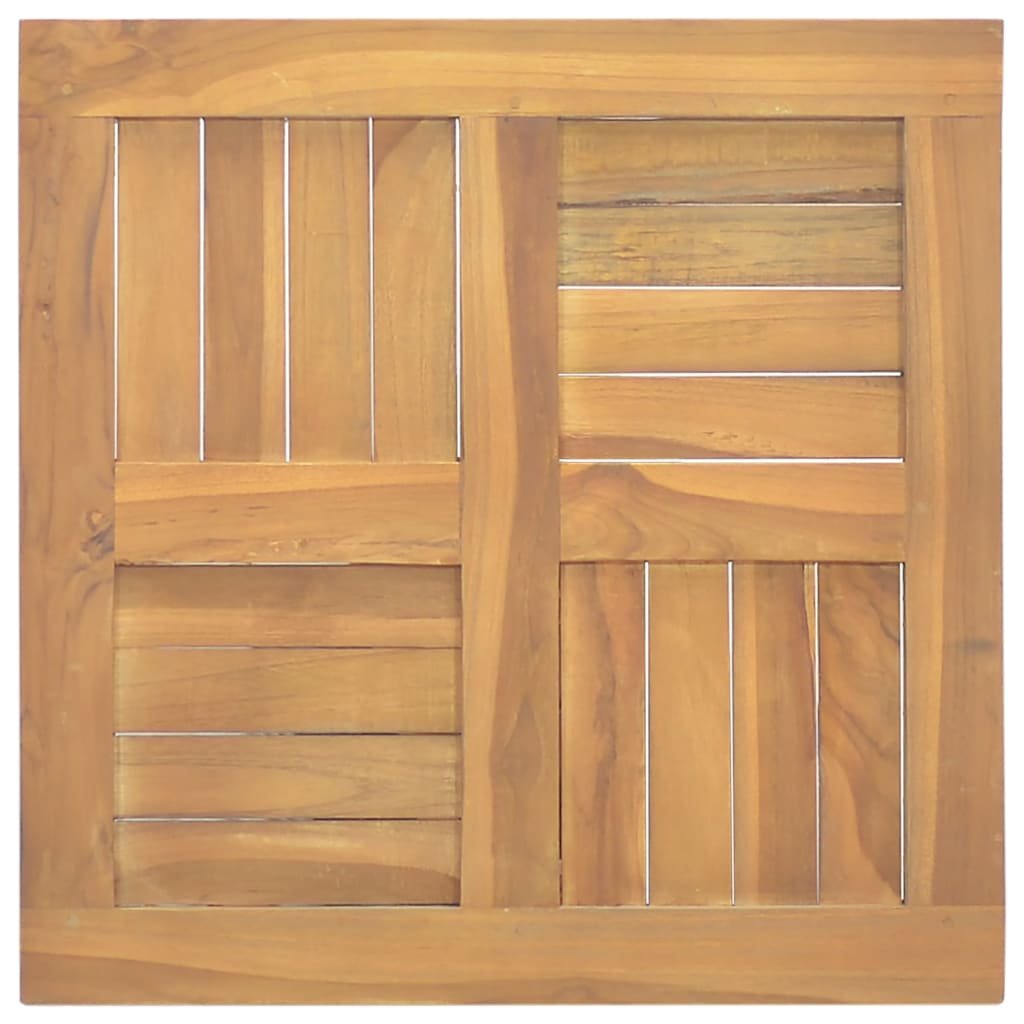 vidaXL Square Table Top 50x50x2.5 cm Solid Wood Teak 5