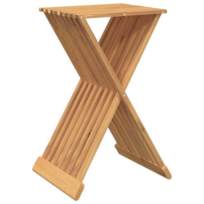 vidaXL Folding Stool 40x32.5x70 cm Solid Wood Teak 2