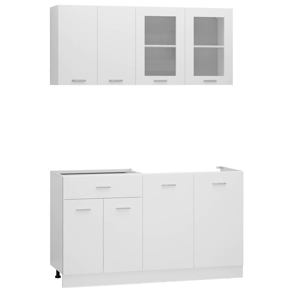 Kitchen Unit LYON 4 pcs Engineered Wood White