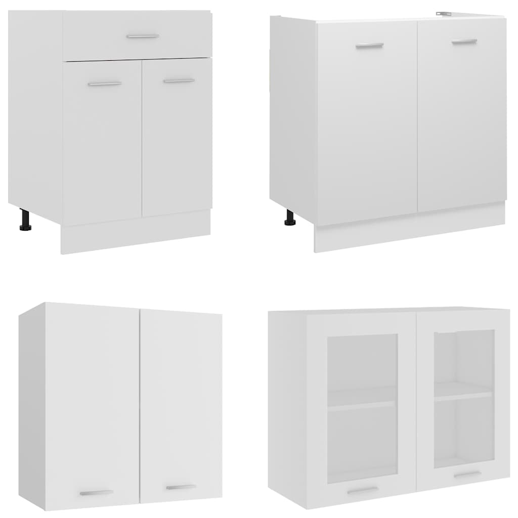Kitchen Unit LYON 4 pcs Engineered Wood White
