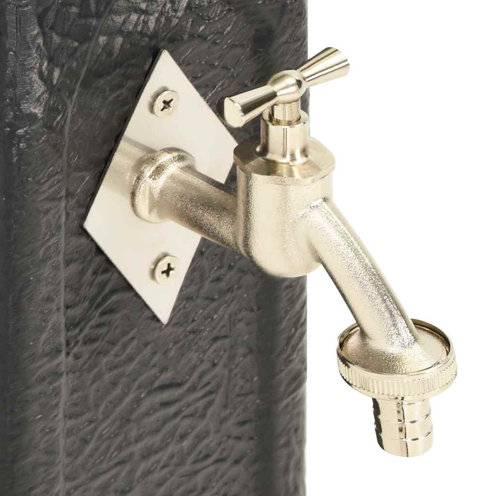 vidaXL Garden Tanker with Faucet Anthracite Stone Look 5