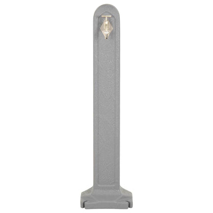 vidaXL Garden Tanker with Faucet Light Grey Stone Look 3