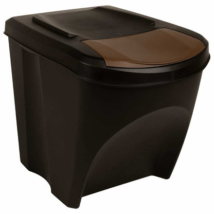 vidaXL Stackable Dustbins 4 pcs Anthracite 100 L 2