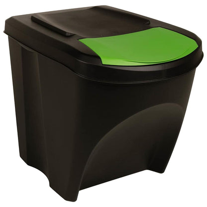 vidaXL Stackable Dustbins 4 pcs Anthracite 100 L 4