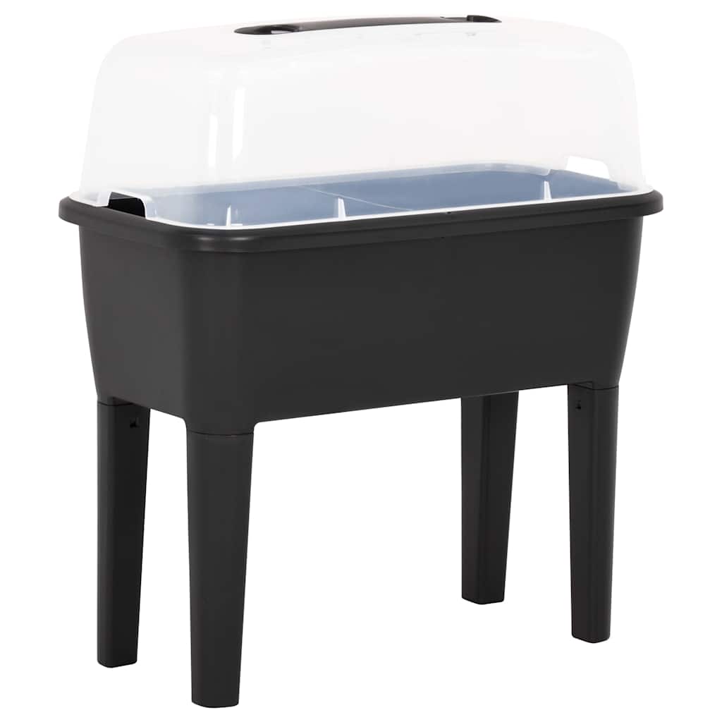 vidaXL Raised Bed | Anthracite | Polypropylene | Medium | Height-Adjustable 1