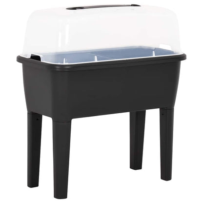 vidaXL Raised Bed | Anthracite | Polypropylene | Medium | Height-Adjustable 1