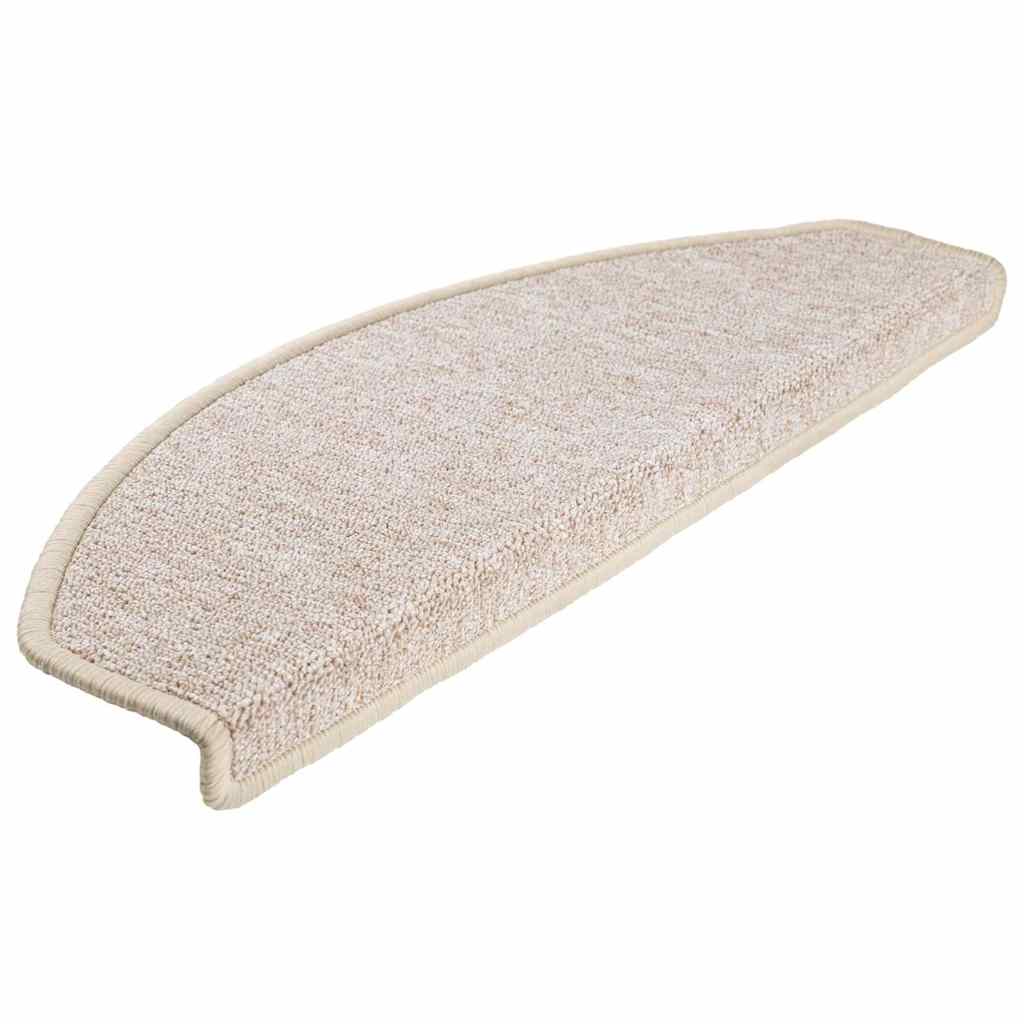 vidaXL Stair mats 10 pcs 65 x 24 x 4 cm Non-Slip Taupe 3