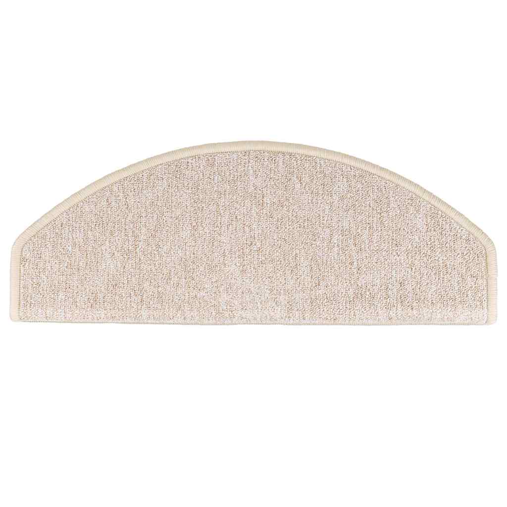 vidaXL Stair mats 10 pcs 65 x 24 x 4 cm Non-Slip Taupe 4