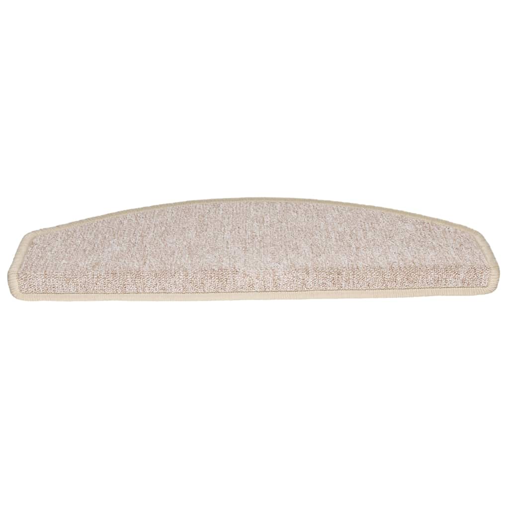 vidaXL Stair mats 10 pcs 65 x 24 x 4 cm Non-Slip Taupe 5