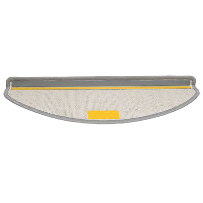 vidaXL Stair Mats 10 pcs 65x21x4 cm Grey Half Round Large 6