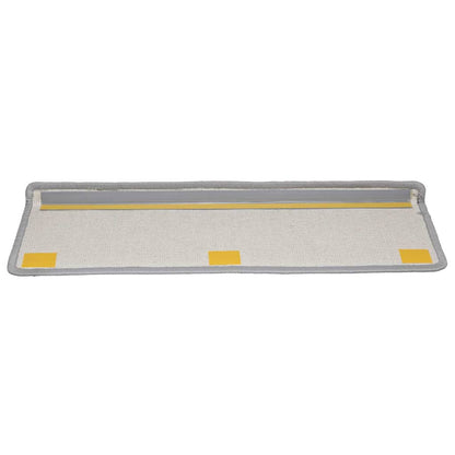 vidaXL Stair Mat | Set of 10 | Grey | Needle-punched fabric (100% polypropylene) 5