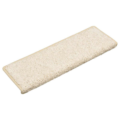 vidaXL Stair Mat | Set of 10 | White 3