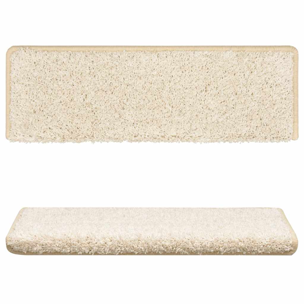 vidaXL Stair Mat | Set of 10 | White 4