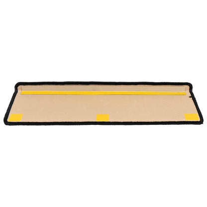 vidaXL Stair Mat | Set of 10 | Black and Grey | 100% Polyamide | 65 x 21 x 4 cm 4