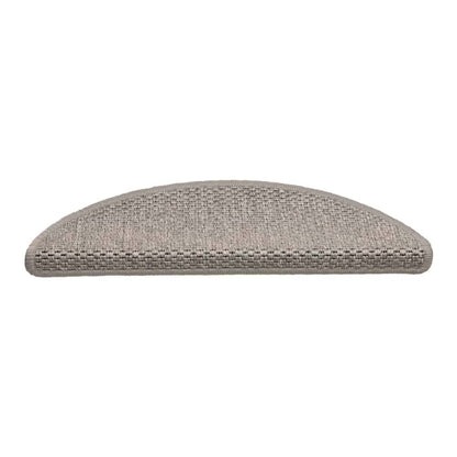 Stair Mats Self-adhesive Sisal-Look 56x17x3 cm 15 pcs Silver