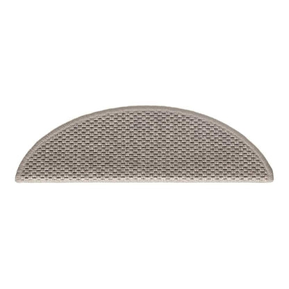 Stair Mats Self-adhesive Sisal-Look 56x17x3 cm 15 pcs Silver