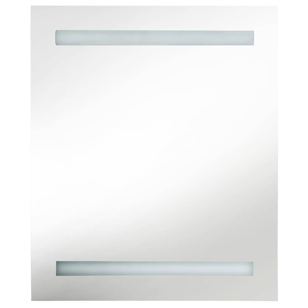 vidaXL Bathroom Cabinet | Shining Black | MDF with Melamine Finish, Glass 4
