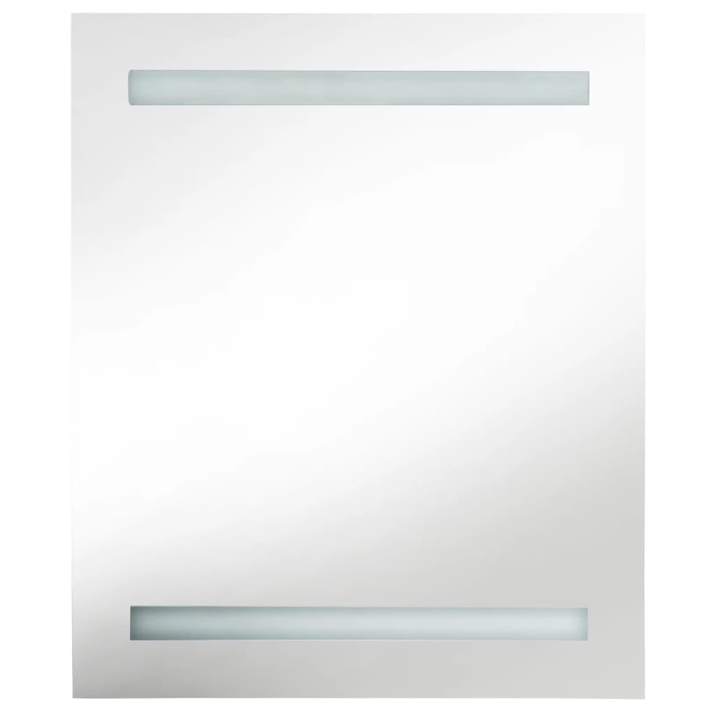 vidaXL Bathroom Cabinet | Grey | MDF with melamine finish, glass | 50x14x60 cm 4