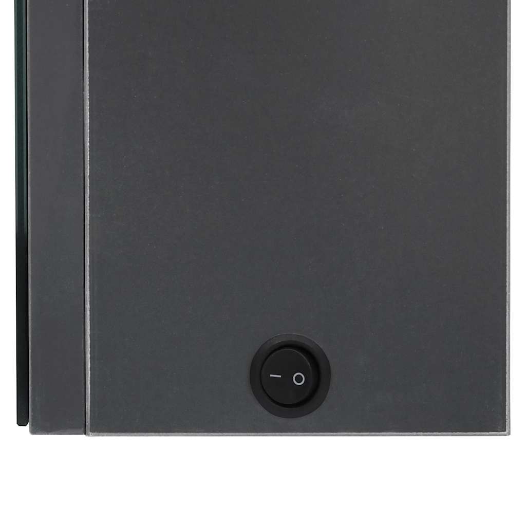 vidaXL Bathroom Cabinet | Grey | MDF with melamine finish, glass | 50x14x60 cm 6
