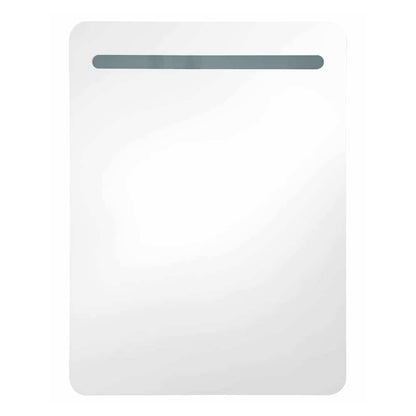 LED Bathroom Mirror Cabinet 60x11x80 cm Shining black