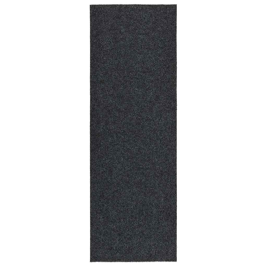 vidaXL Carpet Runner | Anthracite | 70% PP, 30% PES | 100 x 300 cm | Non-slip 1