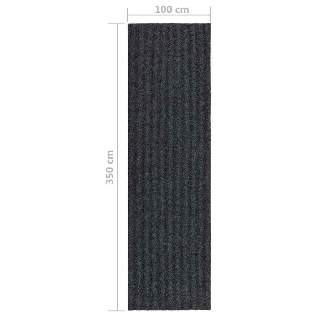 vidaXL Dirt Trapper Carpet Runner 100x350 cm Anthracite 6