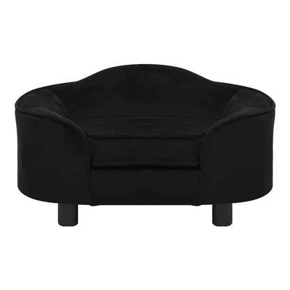 Dog Sofa 67x47x36 cm Plush Black
