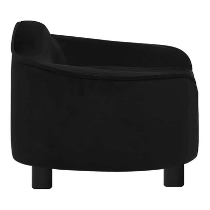 Dog Sofa 67x47x36 cm Plush Black