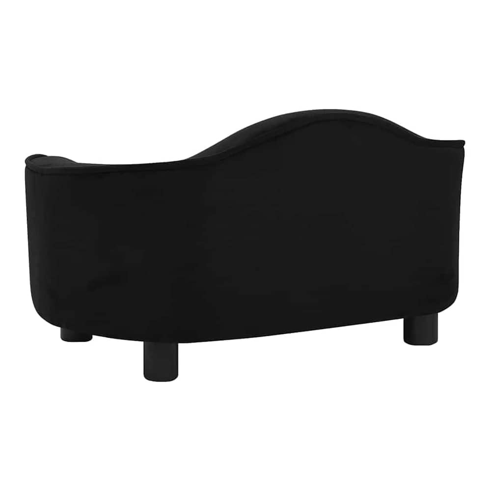 Dog Sofa 67x47x36 cm Plush Black