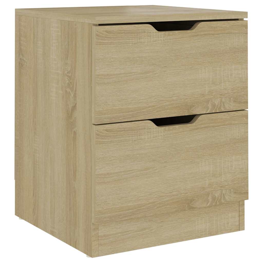 vidaXL Bedside Cabinet | Sonoma Oak | Engineered Wood | Standard 2