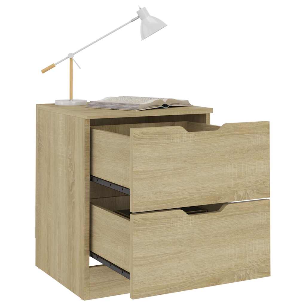 vidaXL Bedside Cabinet | Sonoma Oak | Engineered Wood | Standard 5