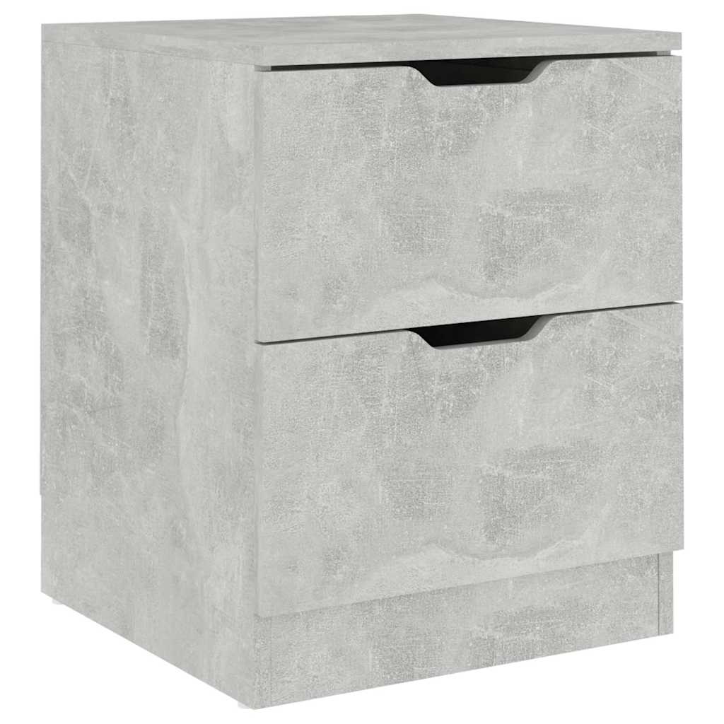 vidaXL Bedside Cabinet | Concrete Grey | Engineered wood | Medium 2