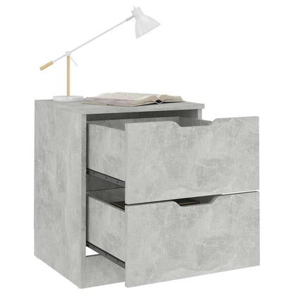 vidaXL Bedside Cabinet | Concrete Grey | Engineered wood | Medium 5
