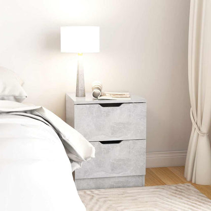 vidaXL Bedside Cabinet | Concrete Grey | Engineered wood | Medium 1