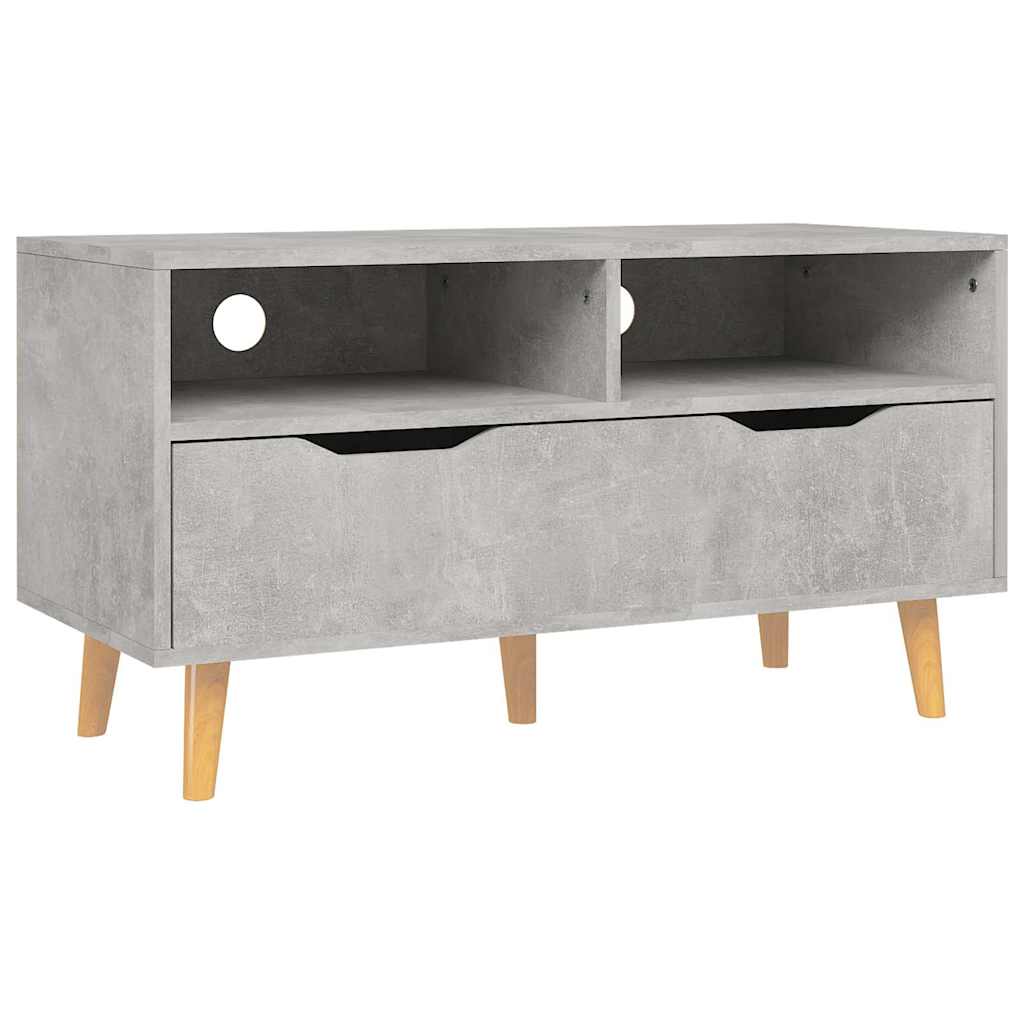 326781 vidaXL TV Cabinet Concrete Grey 90x40x48,5 cm Engineered Wood 2