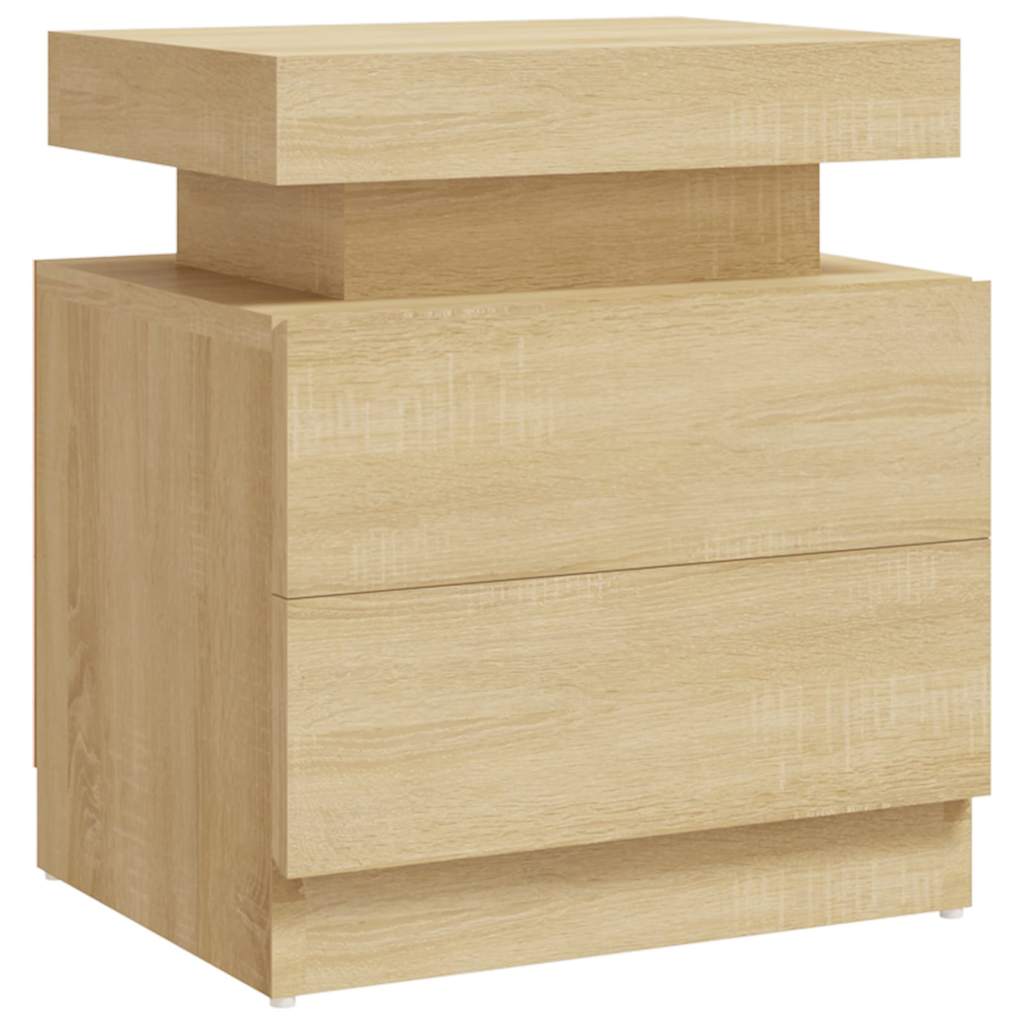 vidaXL Bedside Cabinet | Sonoma oak | Engineered wood | Medium | Bedside Cabinet 2