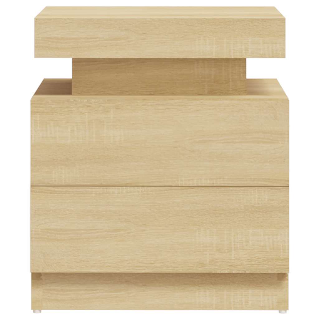 vidaXL Bedside Cabinet | Sonoma oak | Engineered wood | Medium | Bedside Cabinet 4