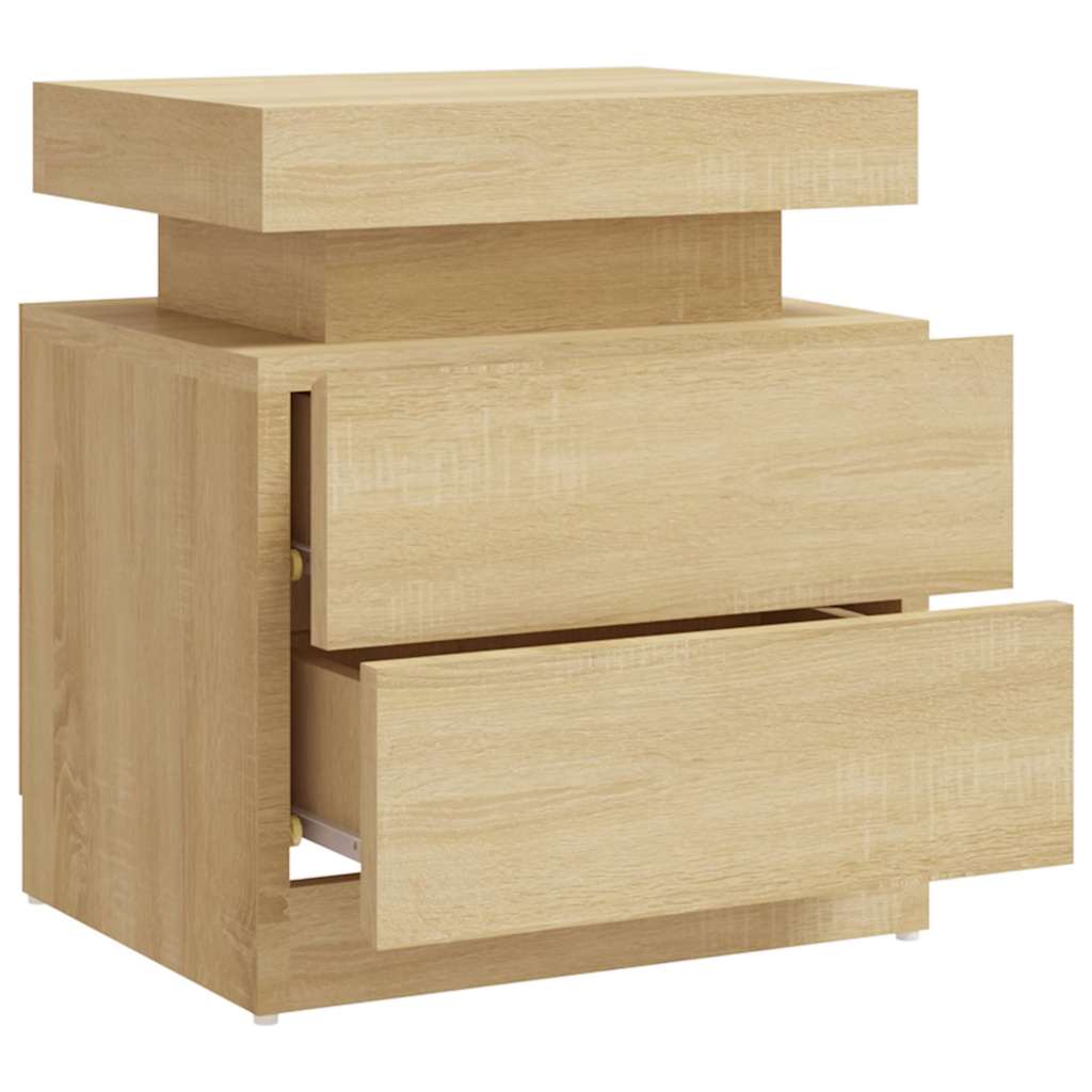 vidaXL Bedside Cabinet | Sonoma oak | Engineered wood | Medium | Bedside Cabinet 6